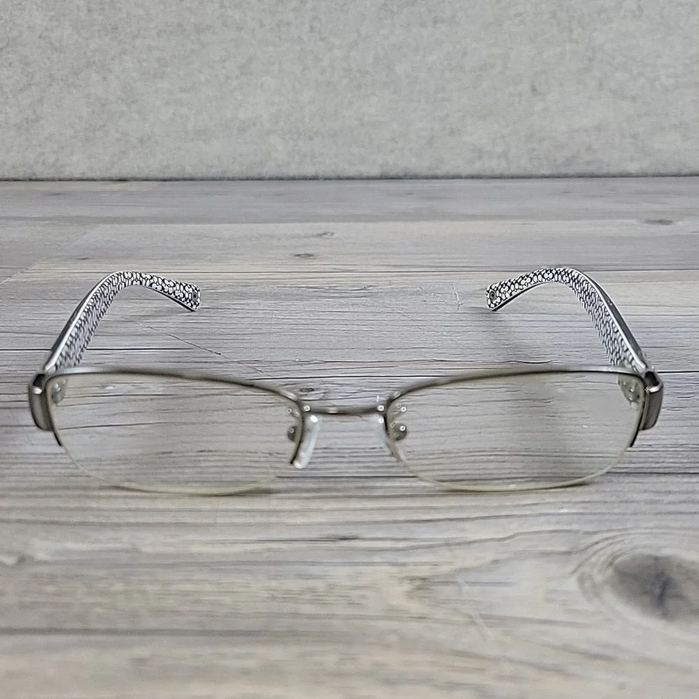 Coach Eyeglass Frames HC 5027B Cecily 9081 Drk Silver Black Rectangle 52[]17 135